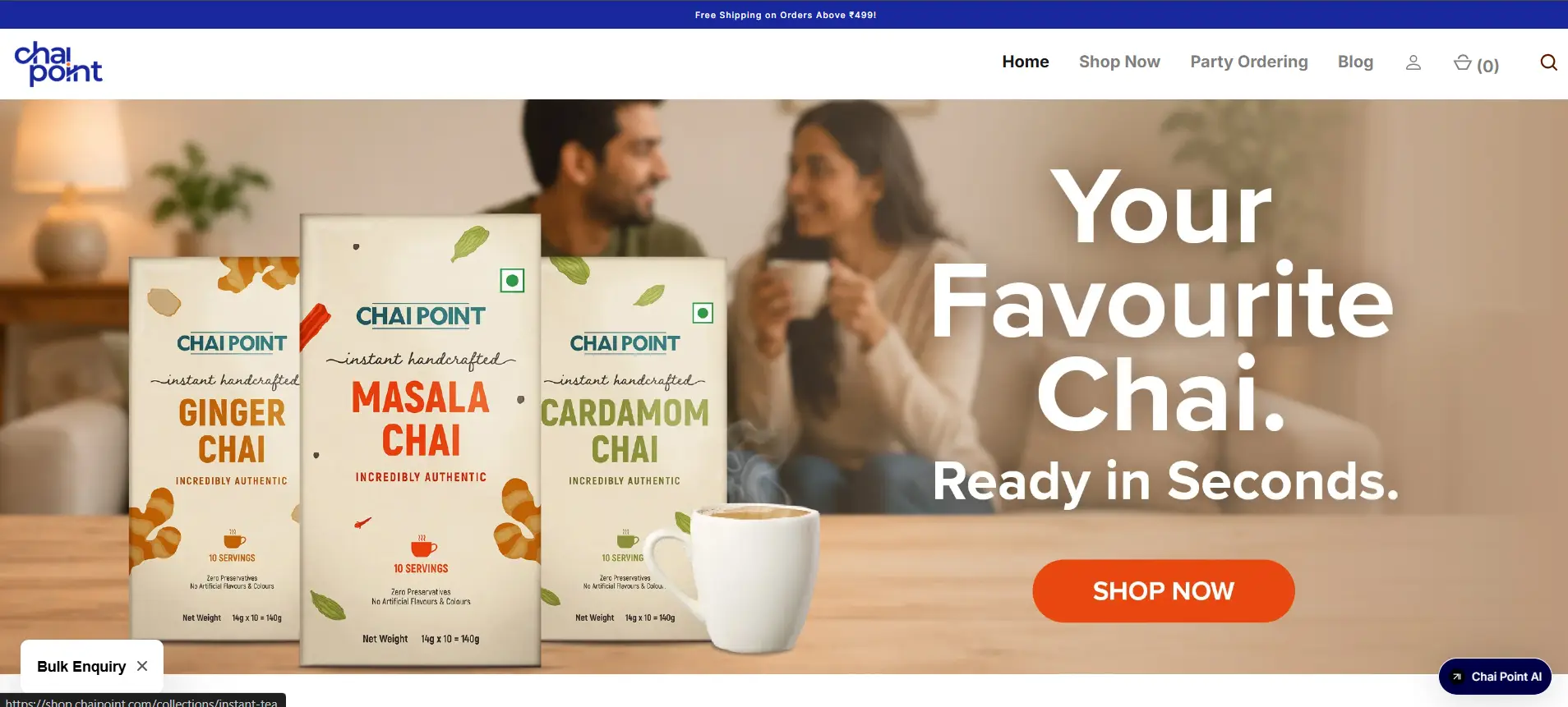Shopify - Desktop - Web development - chaipoint