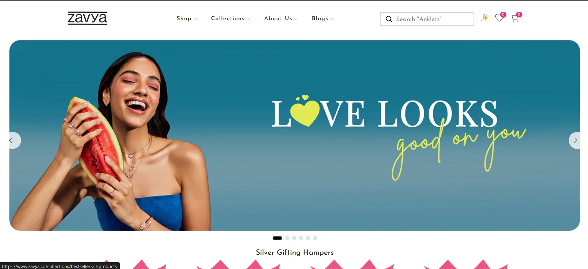 Shopify - Desktop - Web development - zavya