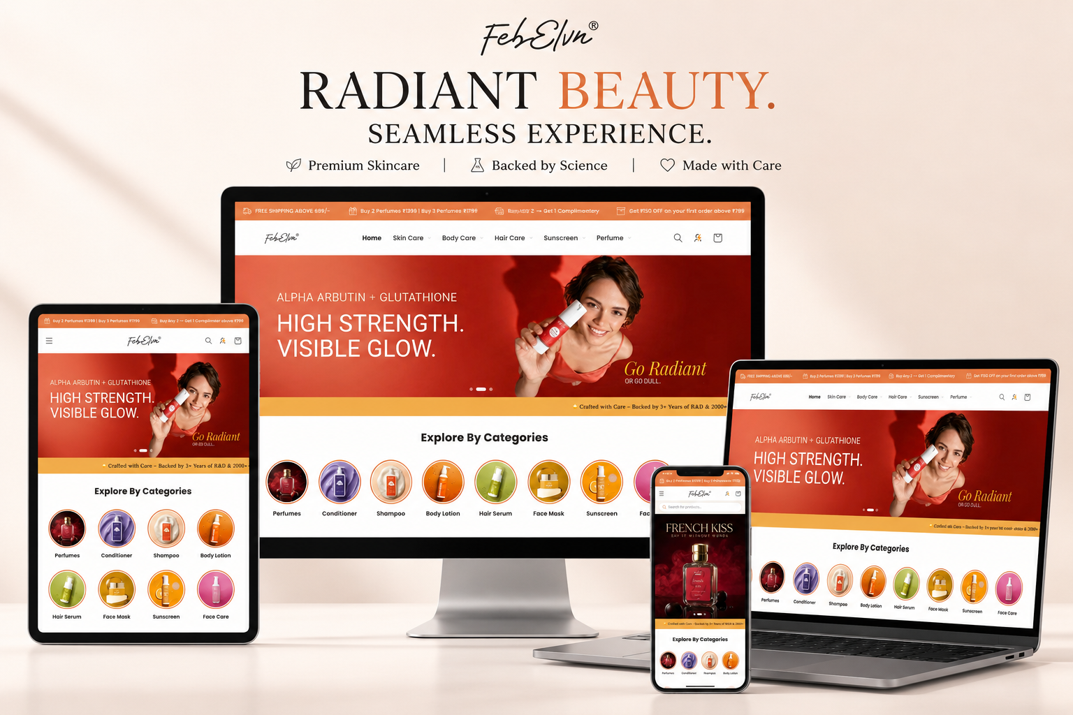 FEBELVN – Shopify Store for Skincare, Haircare & Beauty Products