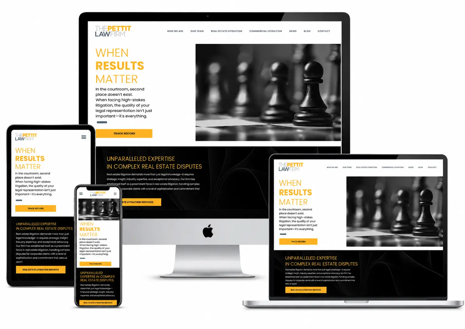 Banner - Web development - pettitfirm