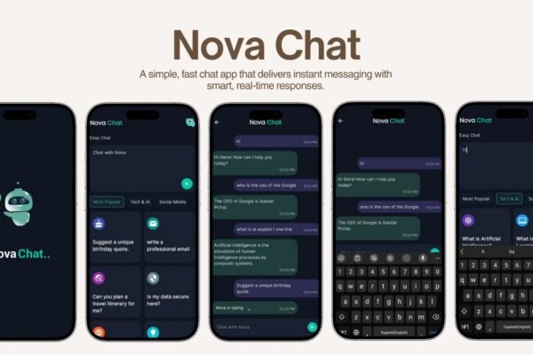 Nova chatbot flutter App by Amrita Infovisoin Pvt Ltd